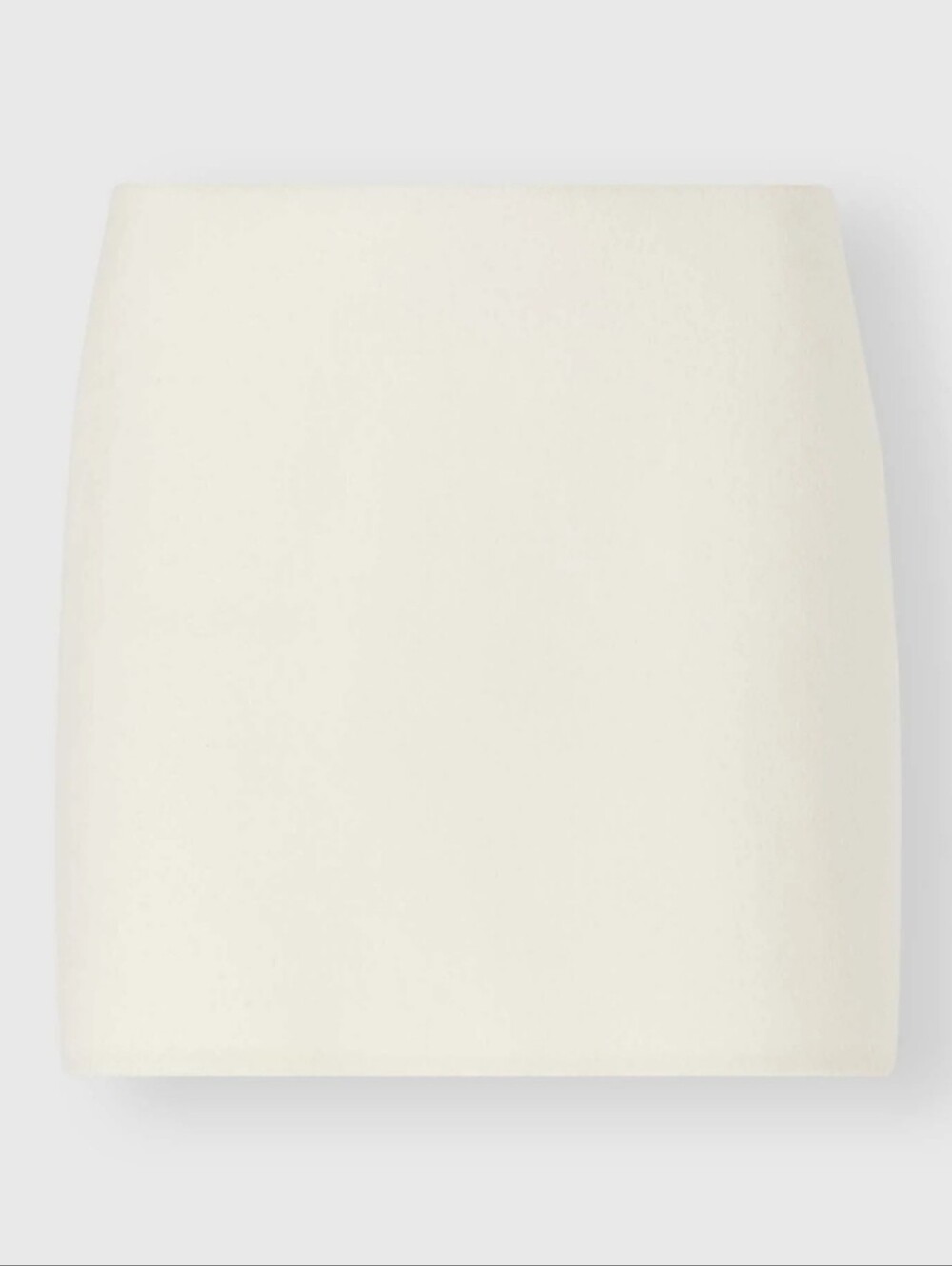 Ermanno Scervino FIRE! NWT! Virgin Wool Double Cloth Mini Skirt in White. IT 38.